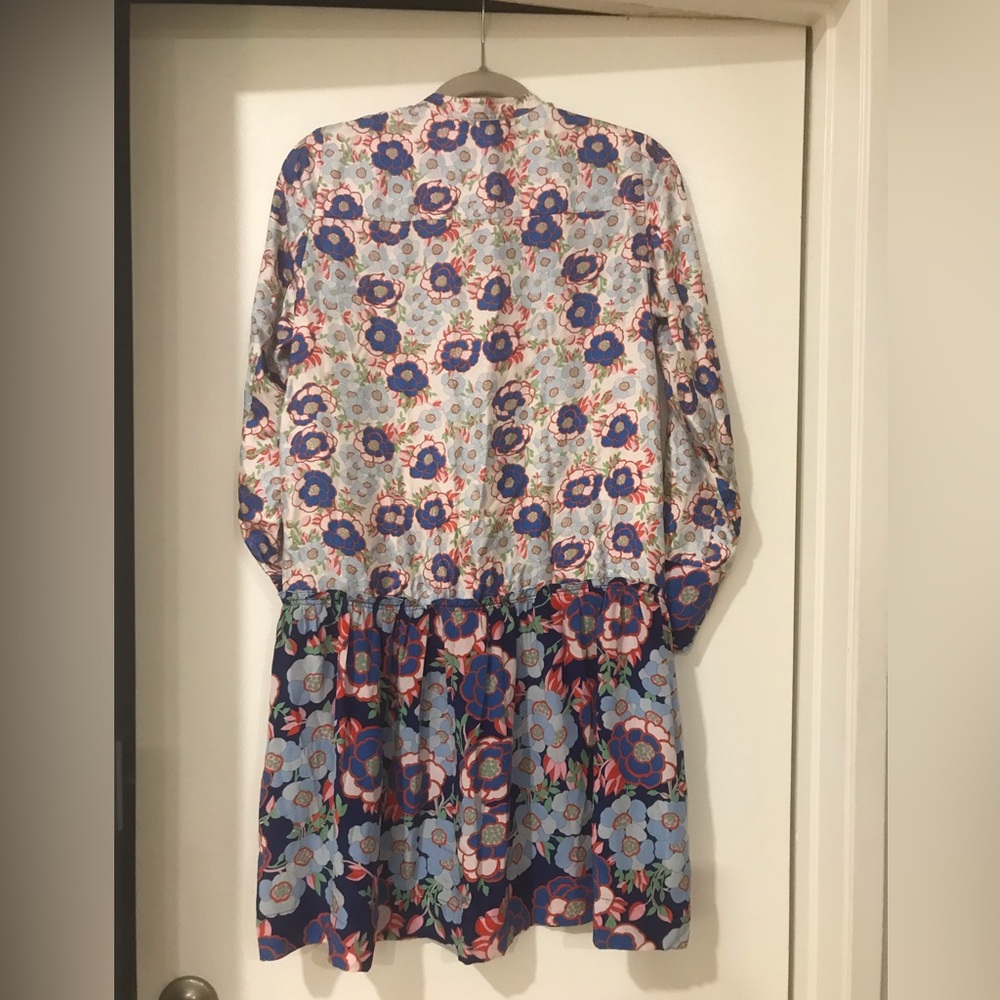 NEW! SANDRO Kimberly Floral Silk Midi Dress SZ 36 - Picture 5 of 14